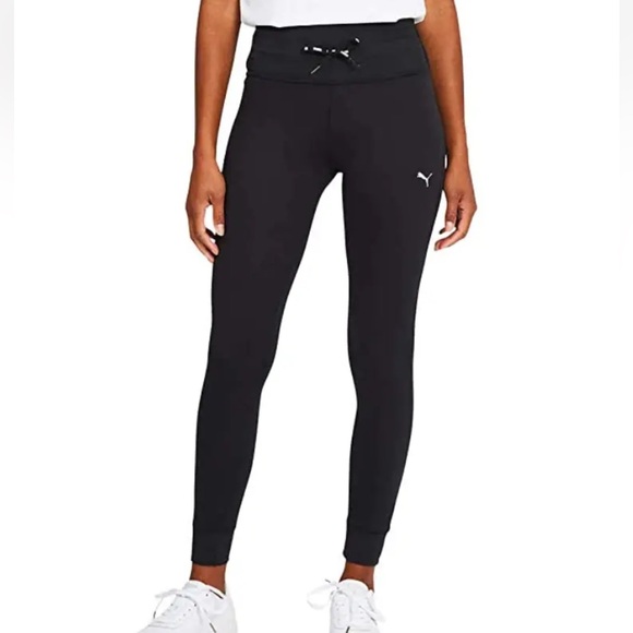 Puma Ladies Tights Jogger Cuffs with Drawstrings with Key/ID Pocket size Medium - Picture 1 of 8